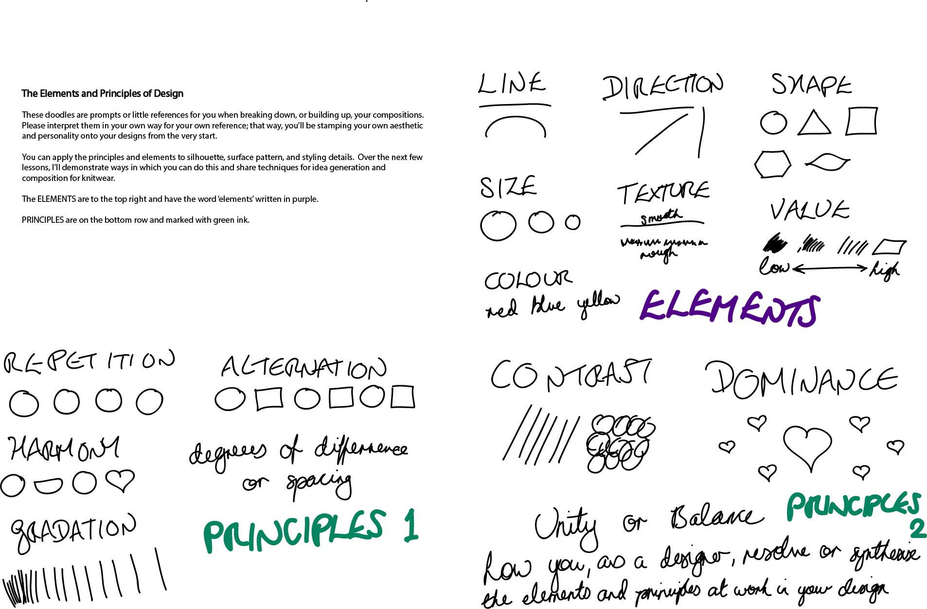 02 | Design Elements + Principles – Natalie in Stitches